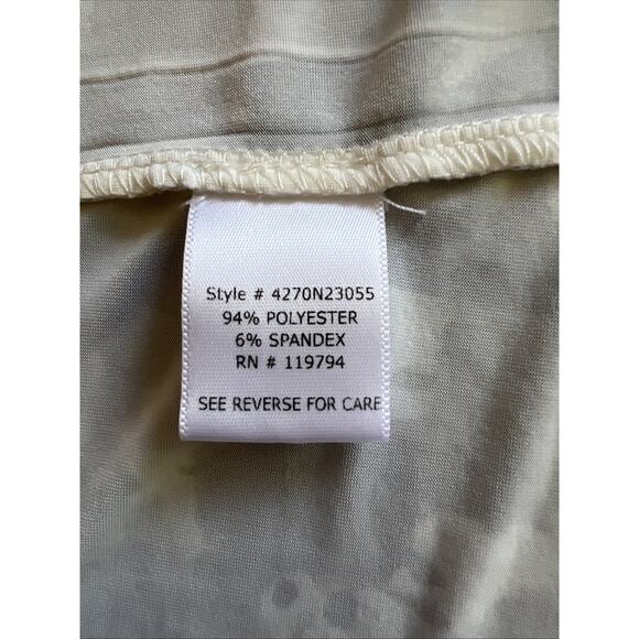 Energe Tunic 2X Multi Paisley Flutter Sleeve V Neck Back Lace Studded Boho Arty - Picture 8 of 12